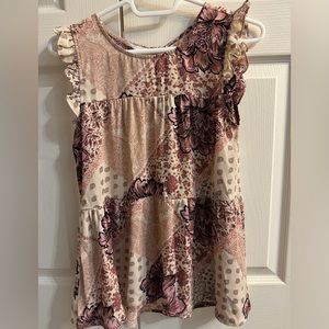 Maurice’s Ruffle Sleeve Tank Top Size S